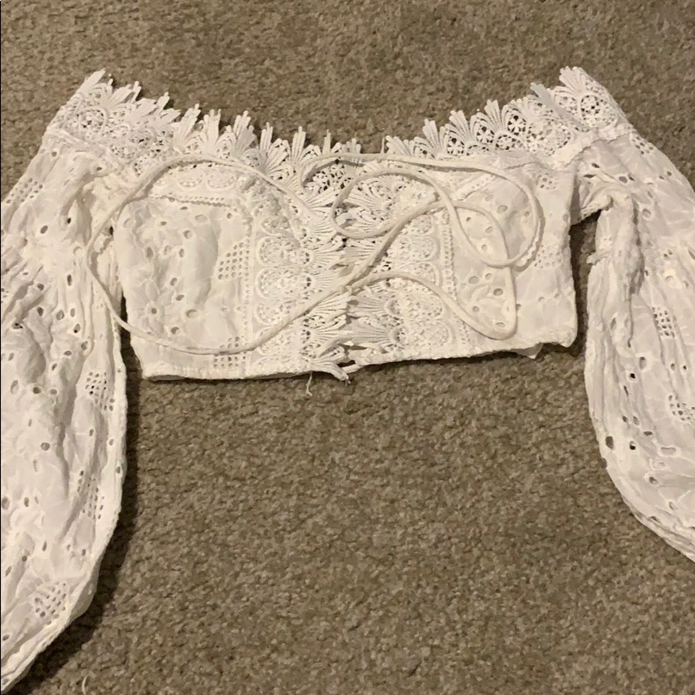 FASHION NOVA BALLOON SLEEVE CROP